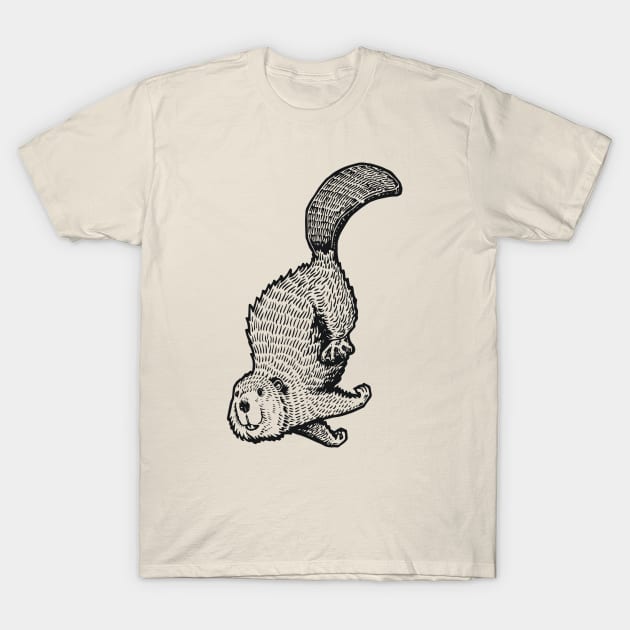 A Levity of Animals: Eager Beaver T-Shirt by calebfaires